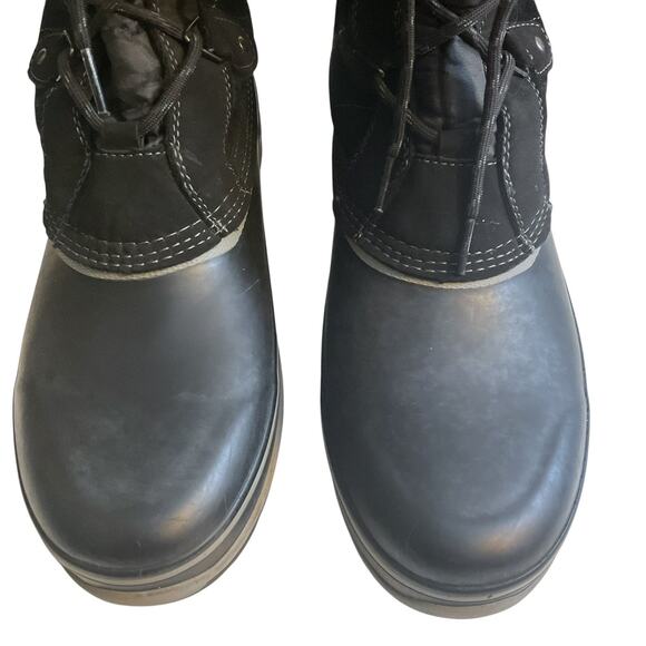 Khombu Winter Boots Women's SZ 11 Black Ellie Suede Faux Fur - Picture 7 of 13